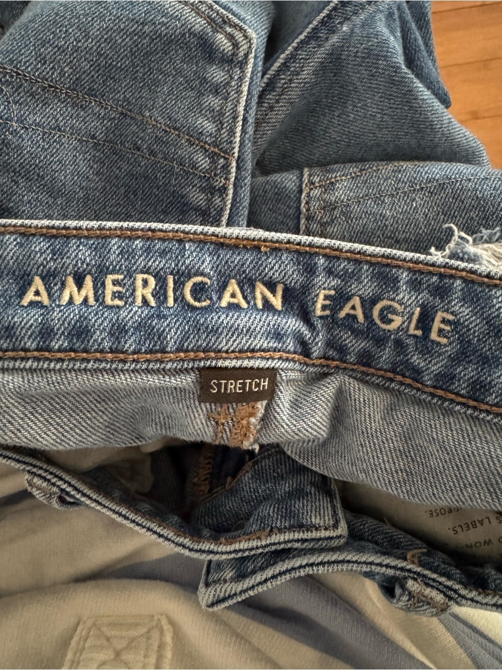 American Eagle Outfitters Ripped Skinny Jeans - Blue - Picture 4 of 5